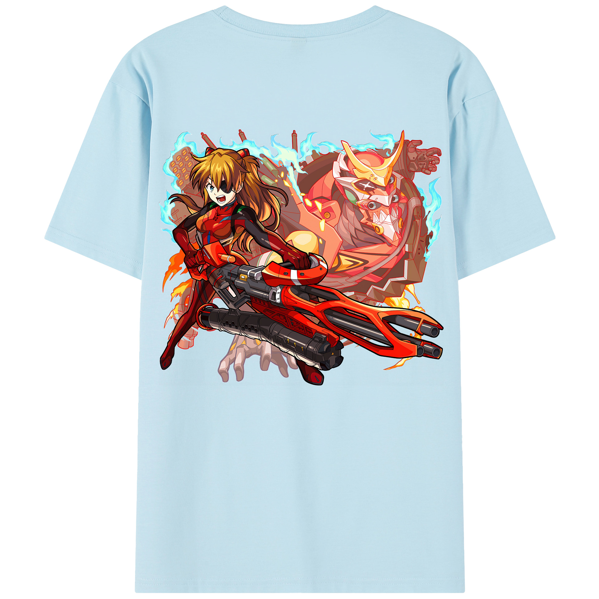 （画像用） EVA 新世紀エヴァンゲリオン 綿100％半袖Tシャツ（背面プリント）